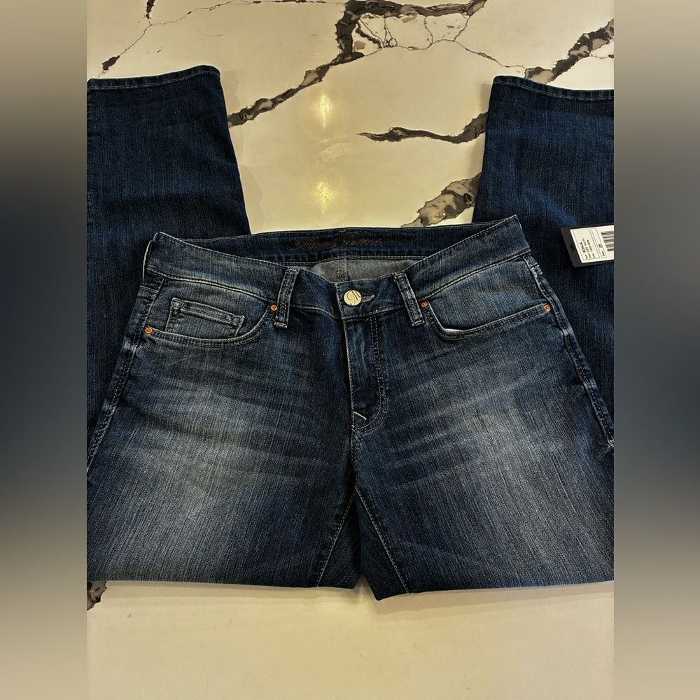 Mavi Dark Blue Straight Leg Jeans